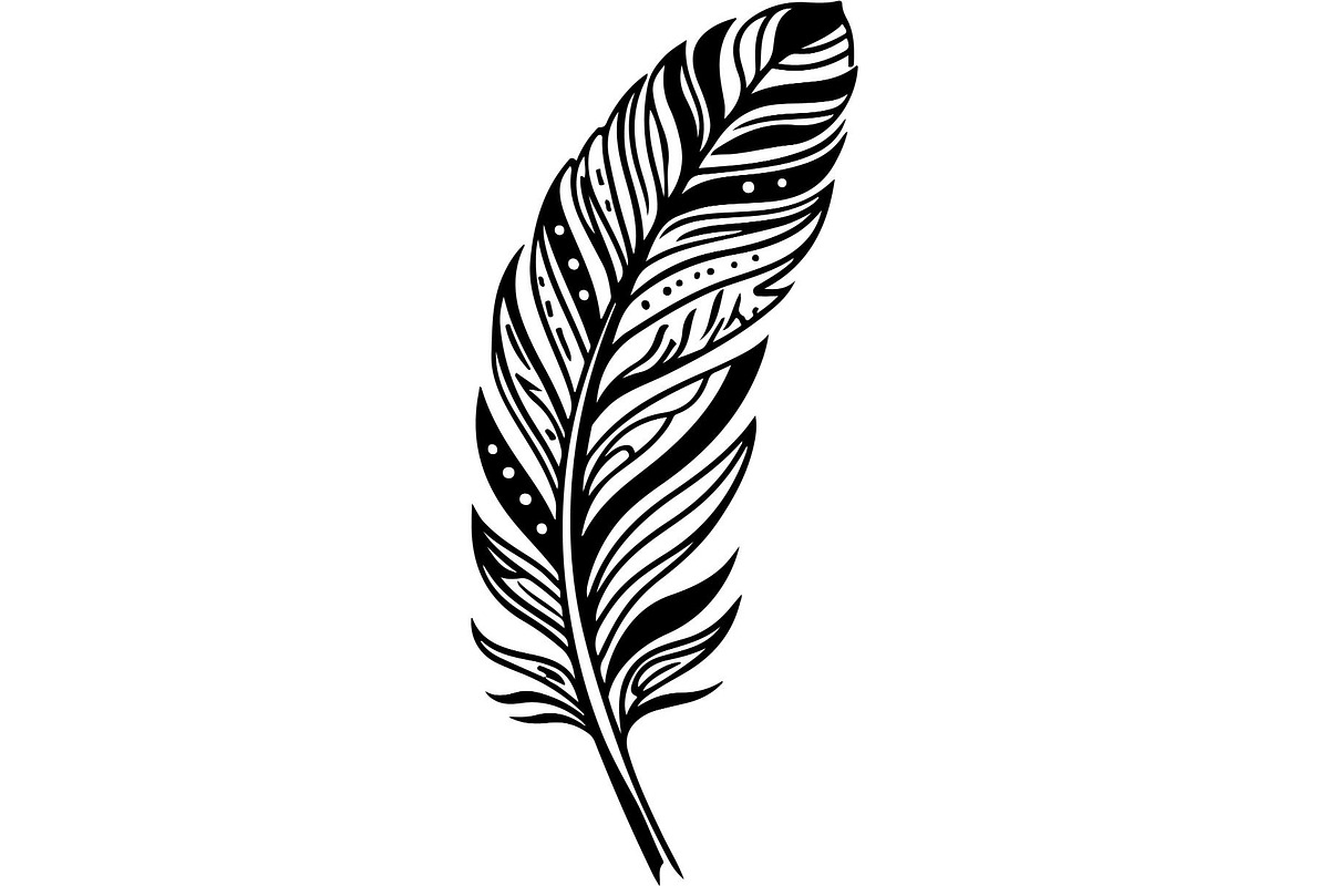 Feather SVG Bundle, an Object Graphic by Designer_Momina (Photo 6 of 18)