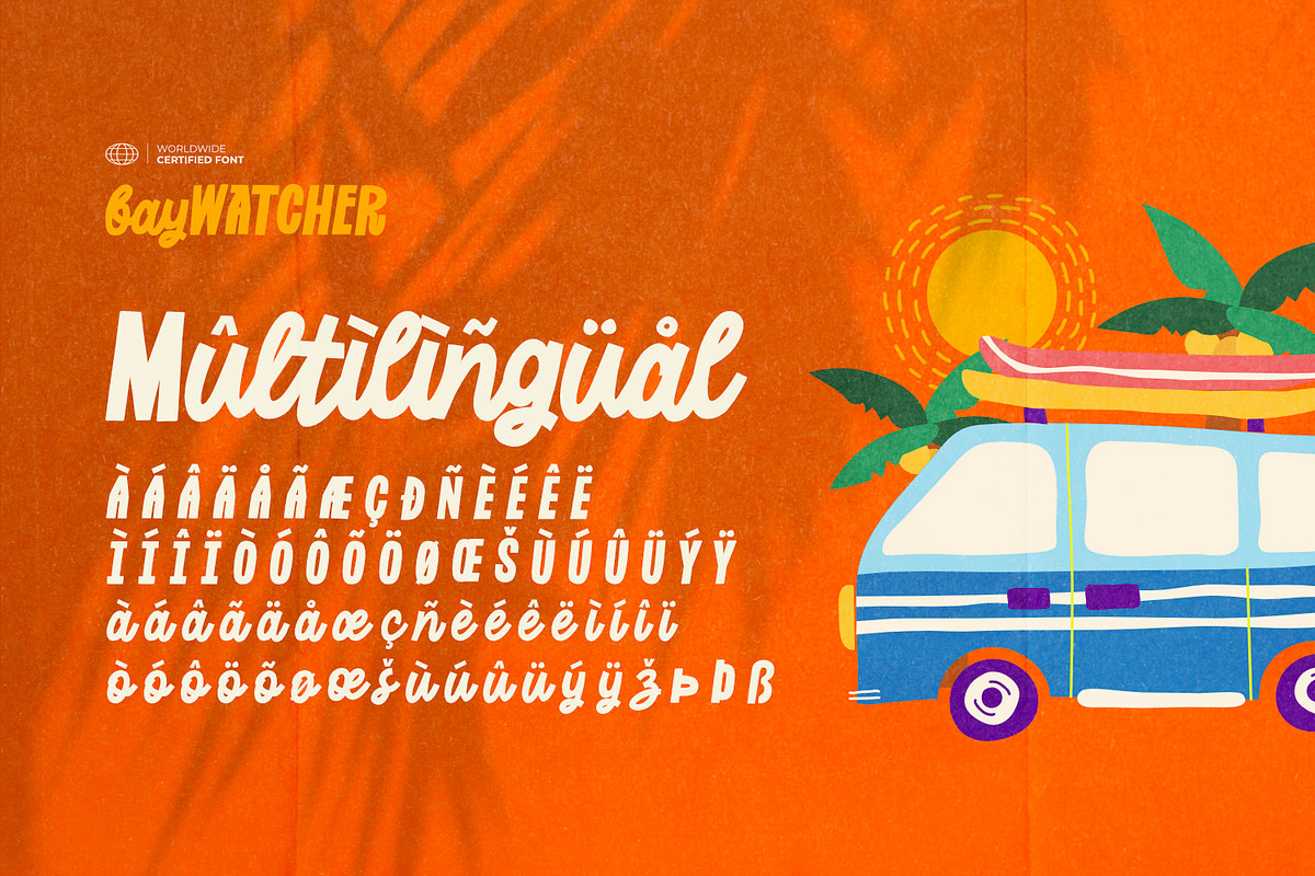 Bay Watcher - Summer Holiday Font, a Sans Serif Font by ikiiko (Photo 7 of 7)
