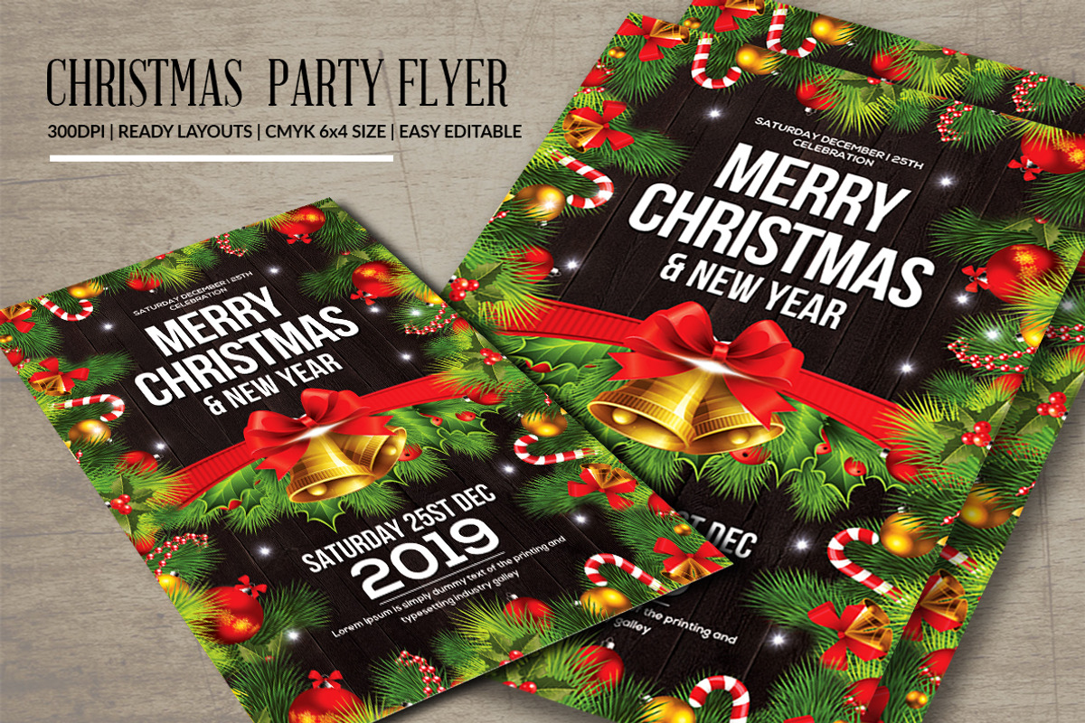 50-Christmas Flyers Bundle, a Flyer Template by AfzaalGraphics (Photo 23 of 49)