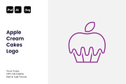 Apple Cream Cakes Logo, a Branding & Logo Template by Luxury Logos (Thumbnail 1 of 4)