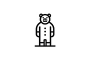 Minimalist Teddy Bear Logo, a Branding & Logo Template by Vectorium Studio (Thumbnail 1 of 2)