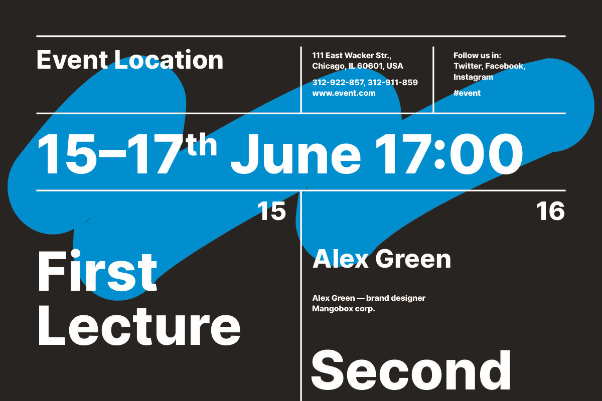 Conference Event Poster Template, a Flyer Template by Danil Polshin (Photo 5 of 9)