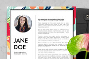 Savanah | Resume & Cover Letter, a Resume Template by Gabellare (Thumbnail 3 of 4)