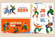 Groovy Bizarre Xmas Characters, a Seasonal Illustration by Marish (Thumbnail 5 of 8)