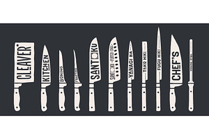 Knife, collection. Fish cutting