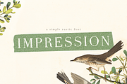 Impression font, a Serif Font by elvinova (Thumbnail 1 of 8)
