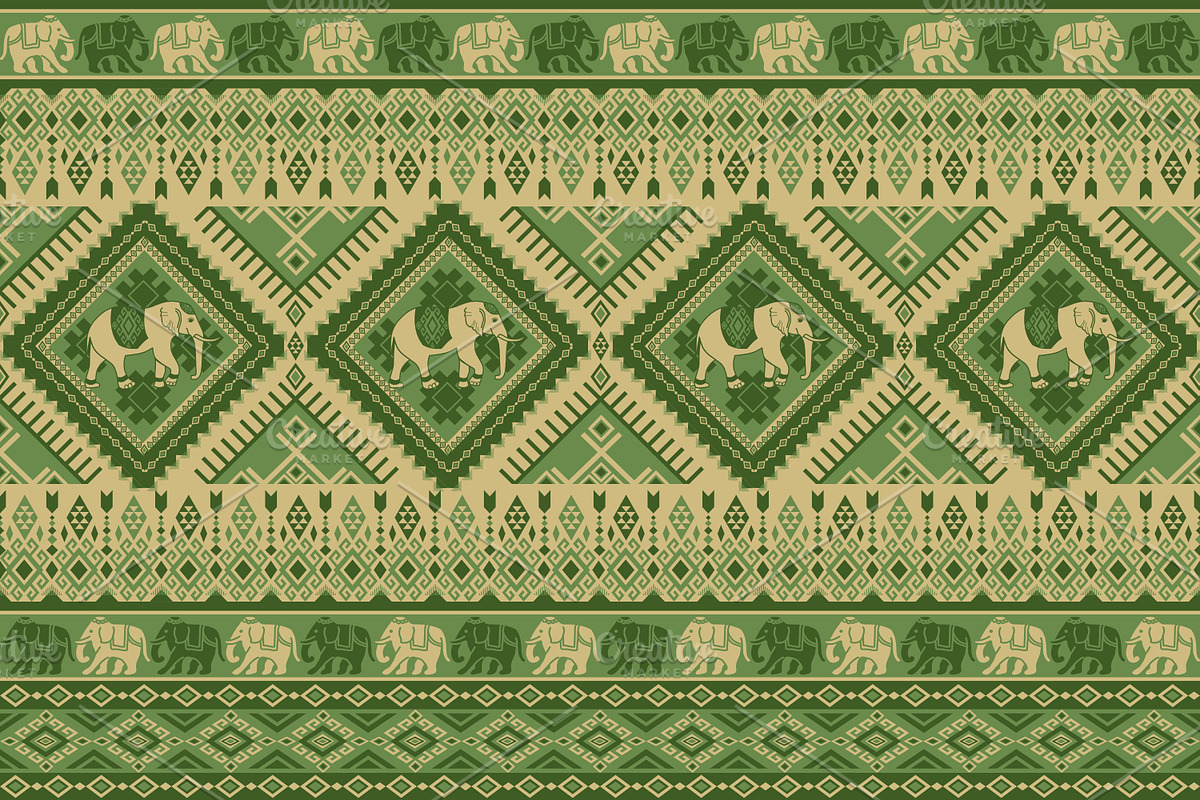 Tribal Elephant patterns