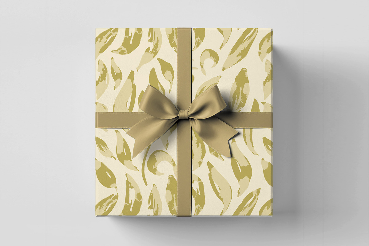 Summer Green Painted Leaves, a Pattern Graphic by MalyskaStudio (Photo 9 of 13)