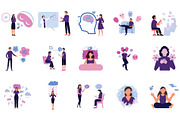 Mental Health Digital Illustrations, an Illustration by Vector Portal (Thumbnail 2 of 6)