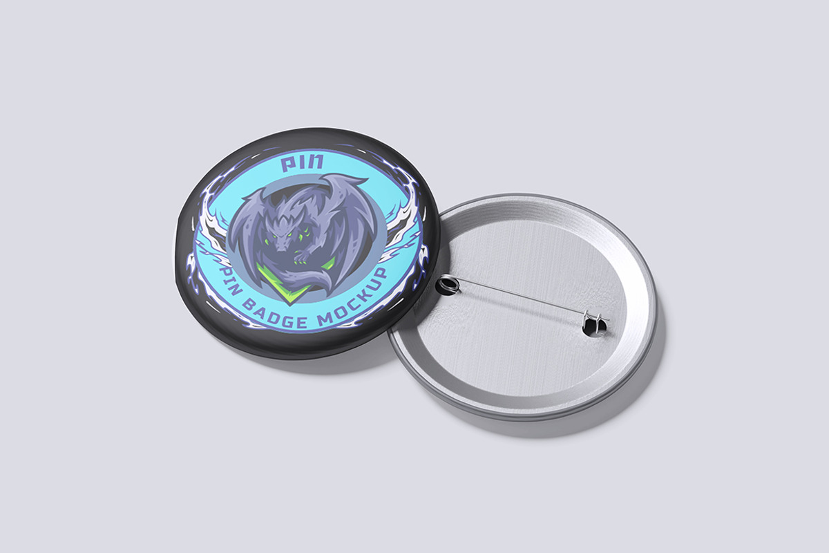 Plastic Badges Mockup, an Advertising Mockup by Creative_A23 (Photo 2 of 4)
