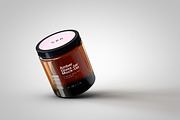 Amber Glass Jar Mock-Up, a Household Mockup by TSOBG (Thumbnail 9 of 16)