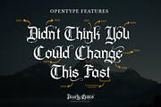 Pearly Gates - Blackletter Font, a Blackletter Font by Pixesia Studio (Thumbnail 10 of 12)