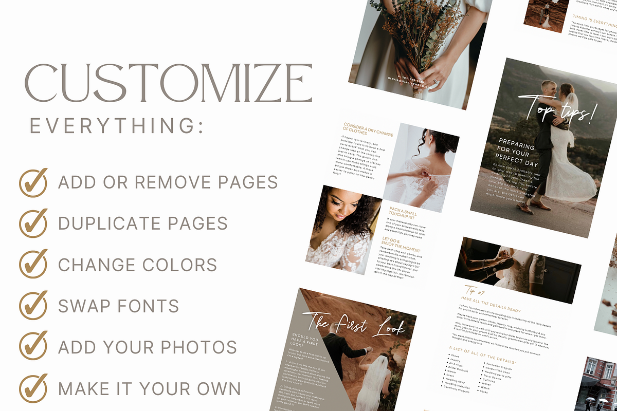CLASSIC Bride Photography Guide, a Magazine Template by Signature Edits (Photo 7 of 10)