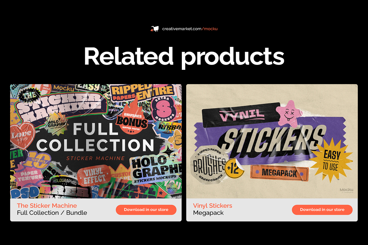 Sticker Mockup Machine, a Stationery Template by Mocku (Photo 15 of 16)
