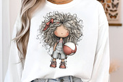 Whimsical Summer Girls Clipart, an Illustration by SinaCreation (Thumbnail 6 of 9)