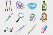 Watercolor Nurse and Doctor Clipart, a Seasonal Illustration by Design Market (Thumbnail 2 of 5)