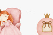 Watercolor Little Princess Clipart, an Illustration by Pati Paints (Thumbnail 7 of 12)