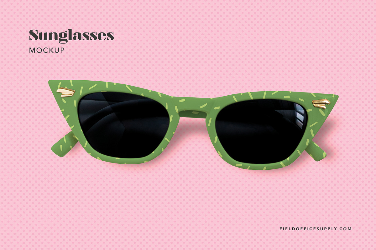 Sunglasses Mockup, a Merchandise Mockup by Field Office (Photo 3 of 3)