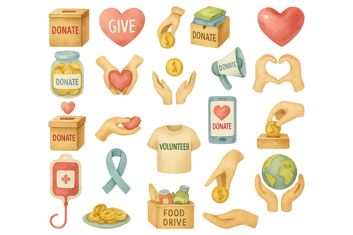 Charity Donation Set, an Object Graphic by RT Studio (Photo 2 of 4)