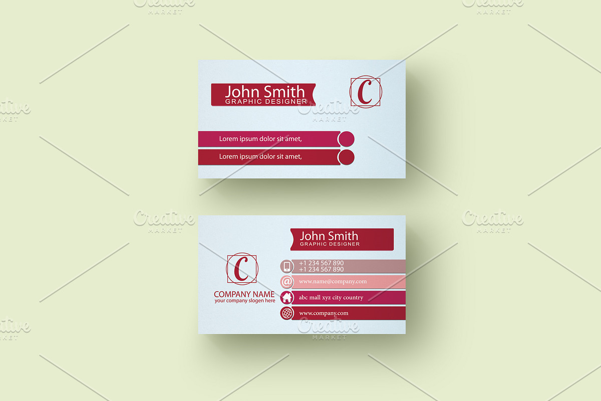 Business Card With Multiple Color, a Business Card Template by Design with Qurat (Photo 4 of 4)