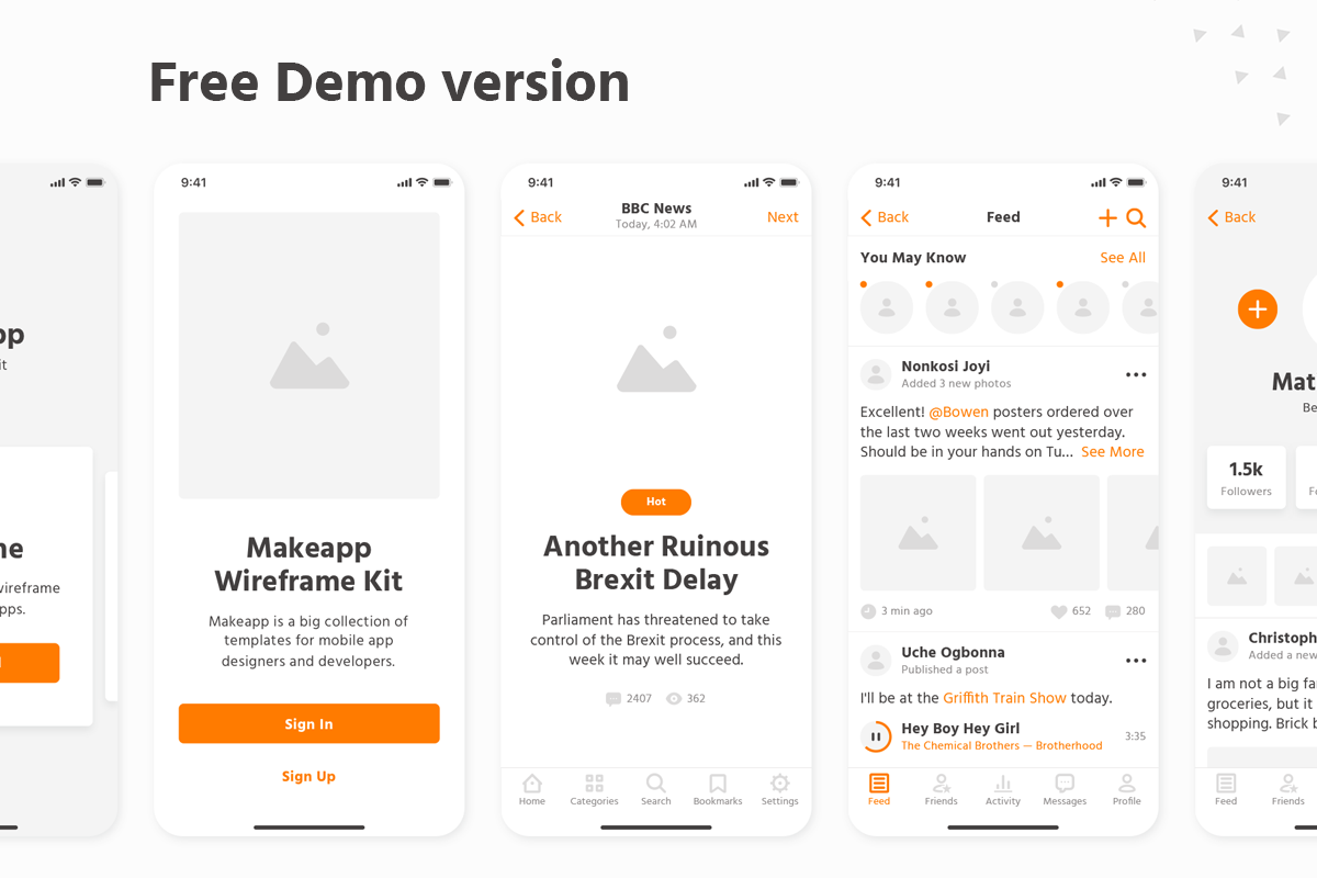 Makeapp Wireframe Kit, a Wireframe Template by Singlayn (Photo 6 of 7)