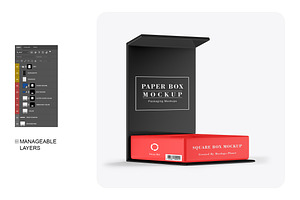 Glossy Open Box Mockup