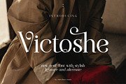 Victoshe || Ligature Serif Font, a Serif Font by Idea Studio (Thumbnail 1 of 10)