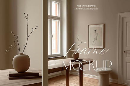 Danish Interior Mockup 2, an Advertising Mockup by ArtwithFrame