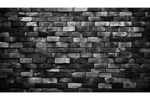 bricks backgrounds black and white, an Architecture Photo by pikepicture