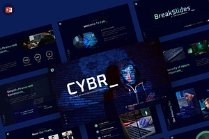 Cyber Security PowerPoint, a Presentation Template by Pixslides