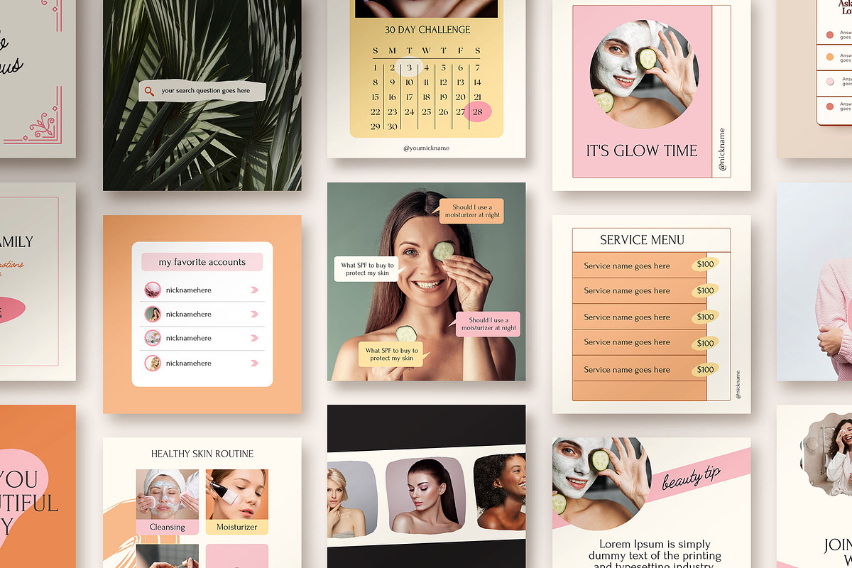 Beauty Instagram Creator, a Social Media Template by Kseniia_Design (Photo 9 of 11)