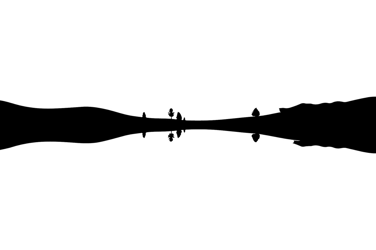 Lake Reflection Silhouette, an Object Graphic by Designer_Momina (Photo 16 of 20)
