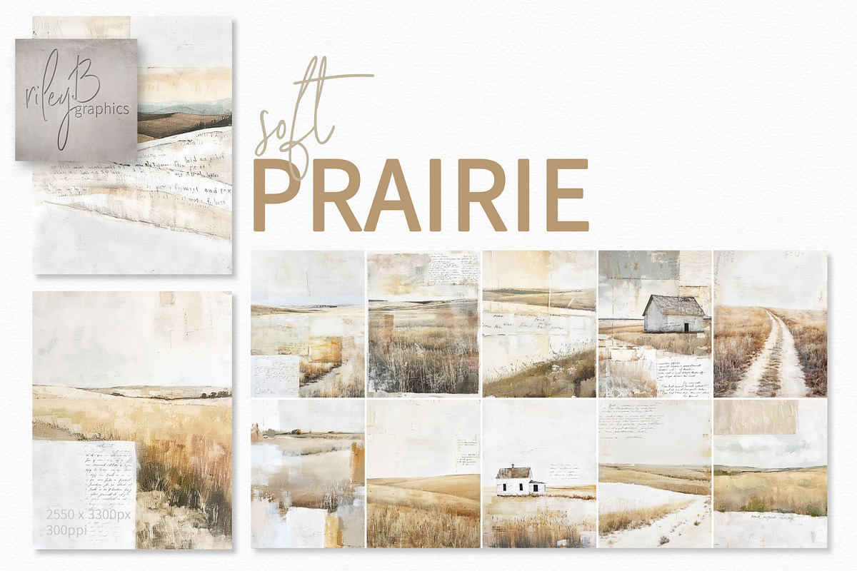 Soft Prairie, a Decorative Illustration by rileyBgraphics (Photo 1 of 7)