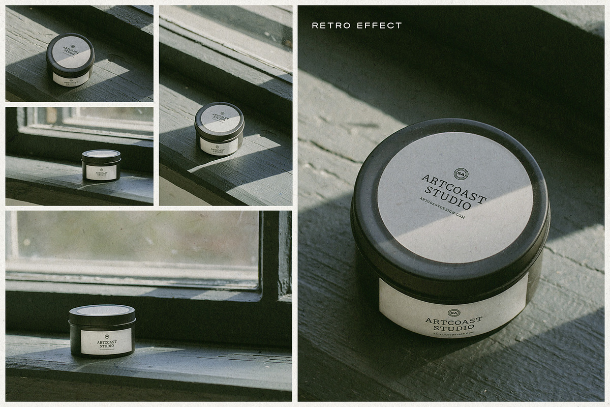 Black Candle Label Mockup, a Packaging Mockup by Artcoast Studio (Photo 2 of 10)