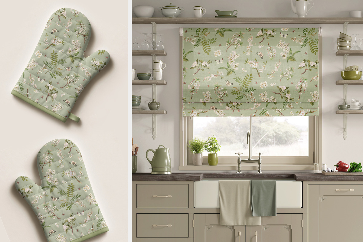 Gentle Spring with White Flowers, a Pattern Graphic by Yello_illustration (Photo 13 of 16)