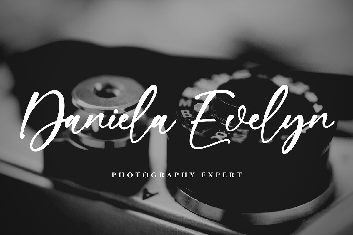 Quella Amber - Stylish Signature, a Handwritten Font by CreateBigSupply (Photo 4 of 9)