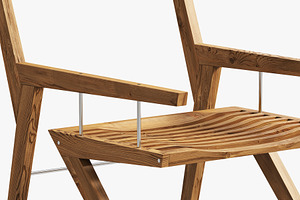 Bivalvia Wooden Chair By Jan Bari