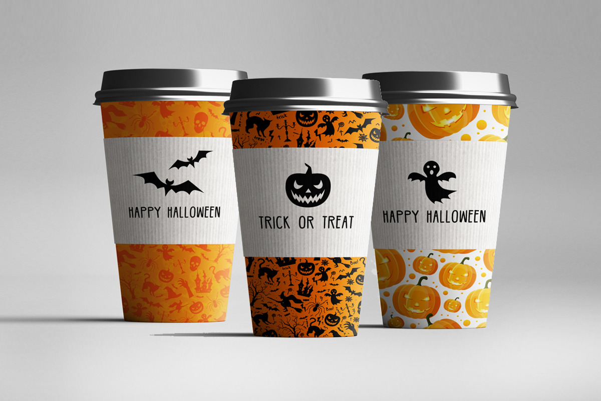 Halloween patterns and icons pack, a Pattern Graphic by Holovei (Photo 3 of 6)