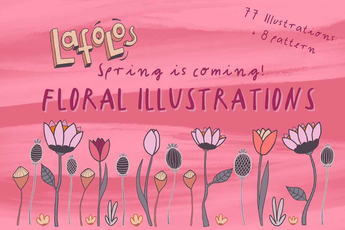 Spring - Illustrations & pattern, a Decorative Illustration by LAFOLO (Photo 1 of 7)