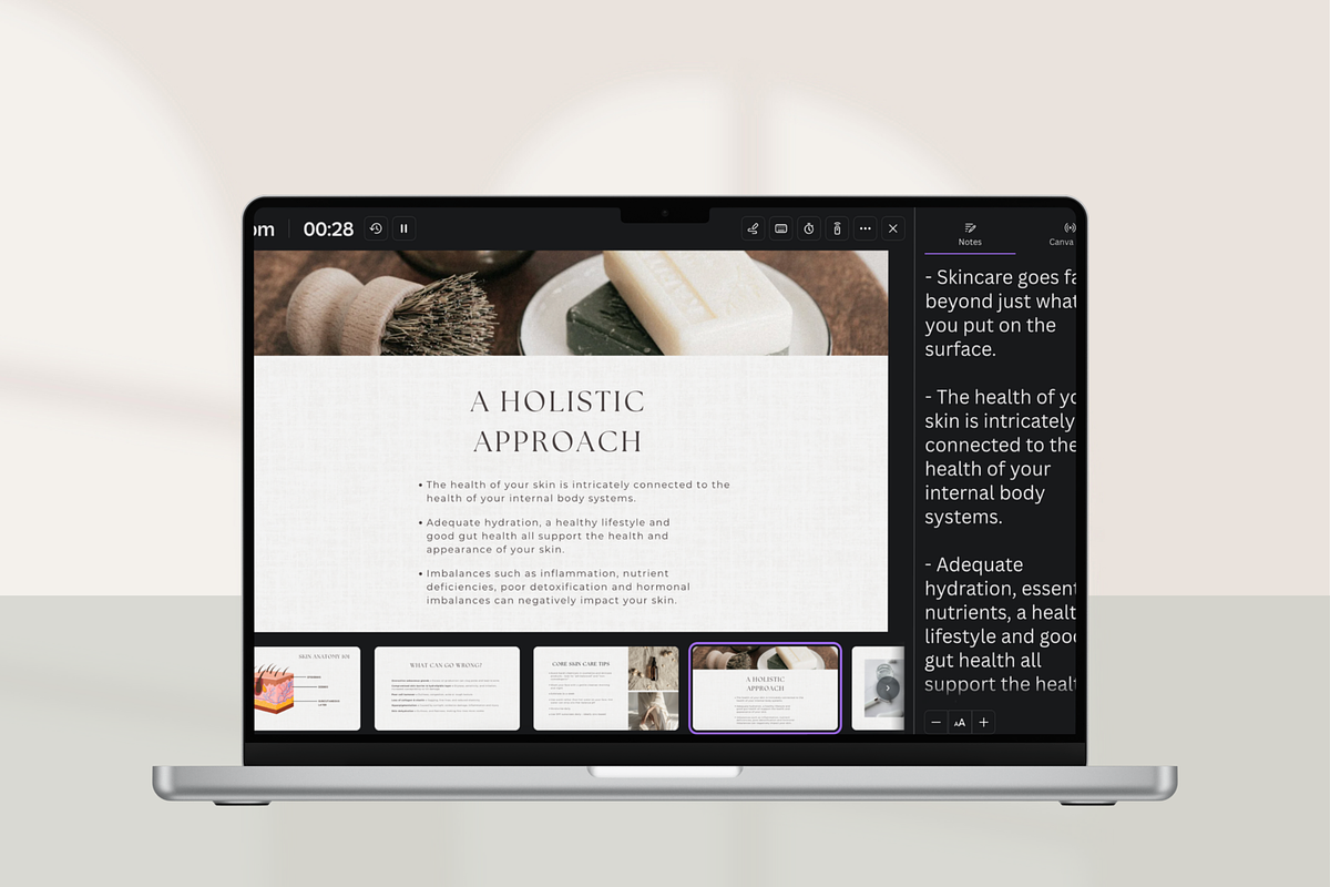 DFY Holistic Skin Webinar Canva, a Presentation Template by Naturopath Hub (Photo 6 of 9)
