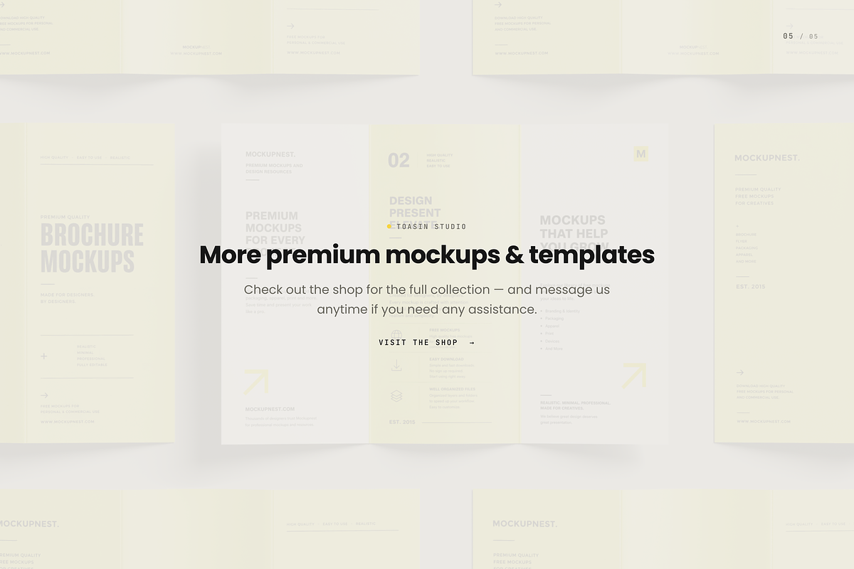 A4 Trifold Flyer Mockup, an Advertising Mockup by Toasin Studio (Photo 5 of 5)