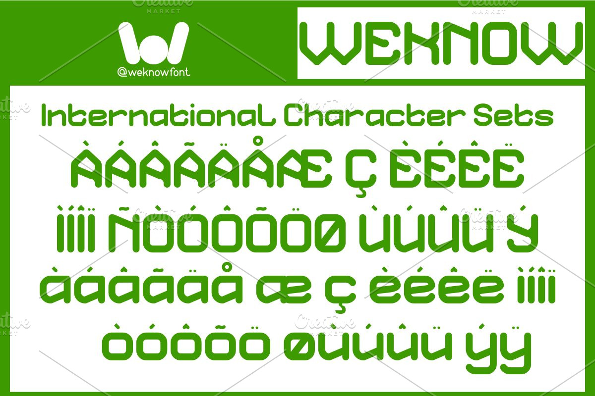 Optimistic Future font, a Font by weknow (Photo 8 of 8)