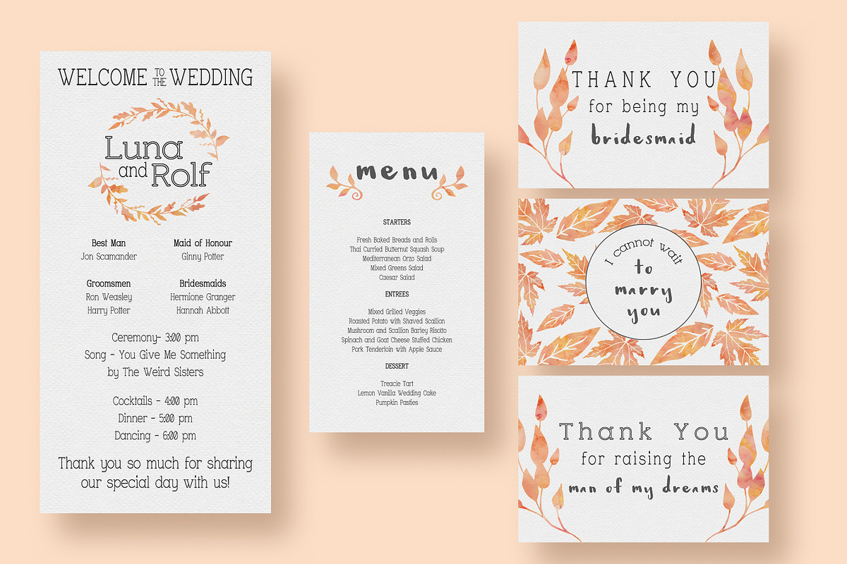 Watercolour Tree Wedding Suite, an Invitation Template by Knotted Design (Photo 2 of 4)
