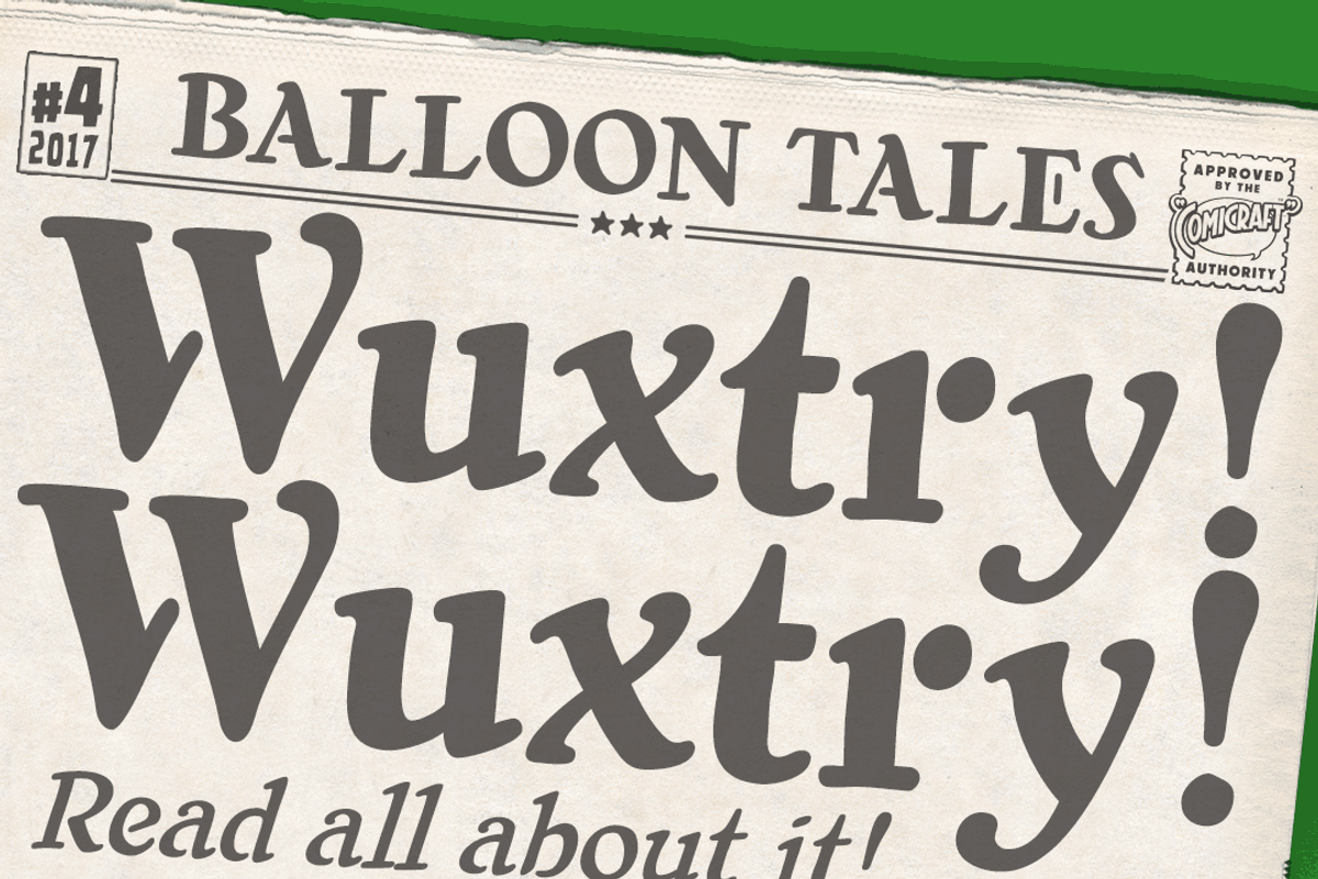 Wuxtry Wuxtry, a Handwritten Font by Comicraft Fonts (Photo 1 of 3)