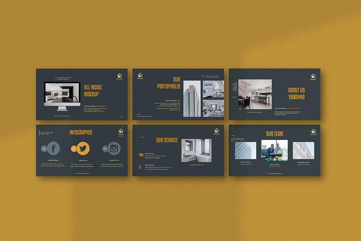 Real Estate Minimalist Powerpoint, a Presentation Template by nyilstudio (Photo 5 of 6)