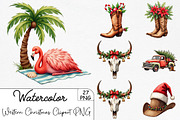 Western Christmas Clipart PNG, an Illustration by CrexoraLab (Thumbnail 1 of 5)
