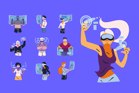 Virtual Reality People Set preview 2