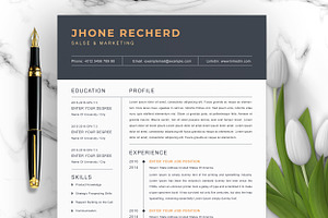 Black Resume Professional Resume