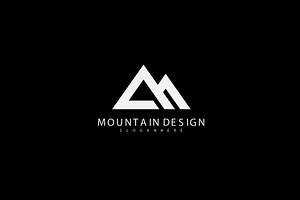 Mountain Vector Logo In A Modern