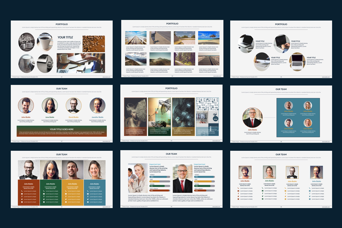 Bubble Powerpoint Template, a Presentation Template by Mia (Photo 2 of 5)